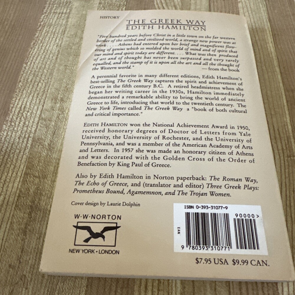 Greek Way Paperback Edith Hamilton - Picture 6 of 6